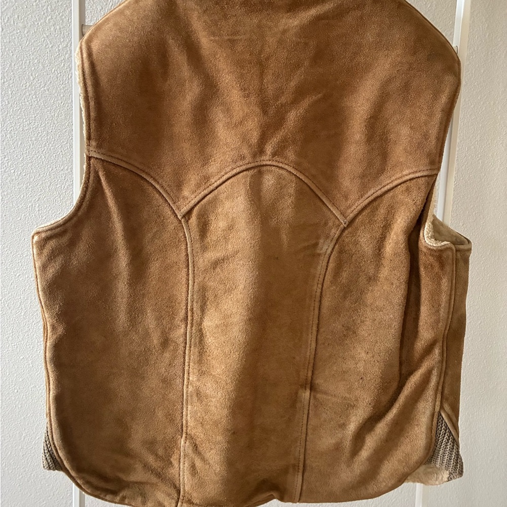Brown leather Vest - Picture 2 of 8